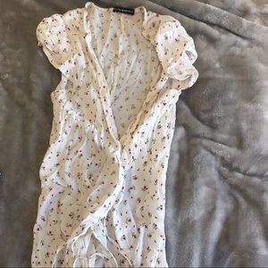 Floral, brandy Melville wrap around dress